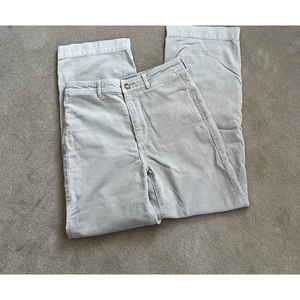 Everlane high waisted baby cord relaxed straight pants